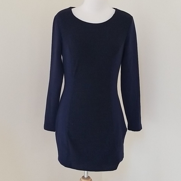 NWT! KEEPSAKE the Label size L navy metallic dress